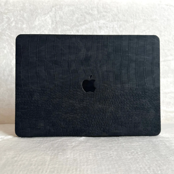 Чохол накладка на MacBook Pro 13 M1/M2/M3 ШКІРЯНИЙ, Чорний