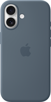Etui plecki Apple Silicone Case with MagSafe do Apple iPhone 17 Anchor Blue (MGEW4)