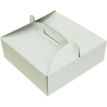 Коробка (300 х 300 х 100), біла, для тортів Упаковочка # 702