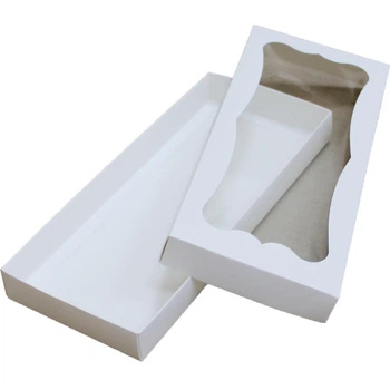 Коробка (280 х 120 х 30), біла, для пряників Упаковочка # 768