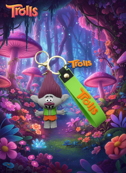 Брелок Тролли Бранч Trolls Branch фигурка игрушка для ключей, рюкзака, сумки 7,5 см