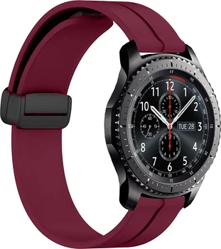 Силіконовий ремінець Rysta для Samsung Gear S3 Frontier Wine (41870-42)