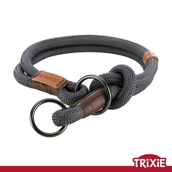 Ошейник-удавка для животных Trixie 17261 "BE NORDIC",S-M: 40см/8мм,темно-серый/коричневый (TX-17261) 4011905172613