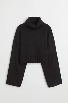 Жіночий светр H&M 207874-4 XS(160/80) чорний (2078740002)