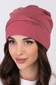 Шапка женская Flirt Андреа FL 56-58 На флисосовой подкладке Роза