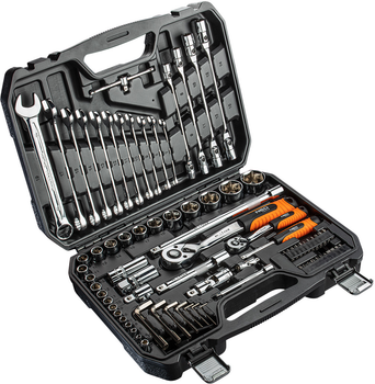 Набір інструментів NEO Tools 1/4«, 1/2» CrV 77 шт 08-915 (5907558442120)