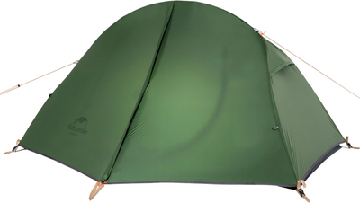 Ultralekki jednoosobowy namiot z podłogą Naturehike Cycling 1 210T Ciemnozielony NH17K240-Y (6927595735671)