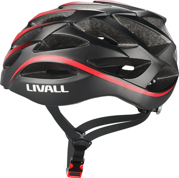 Велосипедний шолом Livall BH62 NEO L 55-61 см Чорний/Червоний (LIV-TBH62N-1041)