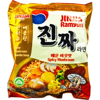 Суп рамен со вкусом Острых Грибов Jinjja 120г