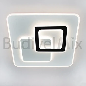 Світильник світлодіодний декоративний накладний Esllse UNIVERSEL S-ON/OFF-450х450х51- WHITE/BLACK-220-ІР20 85Вт 3000-6500°К IP20