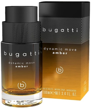 Туалетна вода для чоловіків Bugatti Dynamic Move Amber 100 мл (4051395412165)