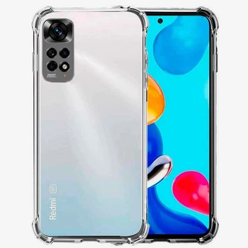 Протиударний TPU чохол GETMAN Ease logo посилені кути для Xiaomi Redmi Note 11 (Global) / Note 11S Безбарвний (прозорий)