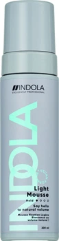 Мус Indola Light для легкої фіксації волосся 200 мл (4067971052564)