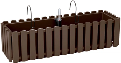 Skrzynka balkonowa PRP Boardee Fencycase do zawieszenia brązowa 58 x 18 x 16.2 cm (5905197288666)