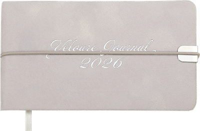 Датований тижневик Buromax Velour 2026 зі штучної шкіри 15.3x8.7 см 128 сторінок Світло-сірий (BM.2902-20)
