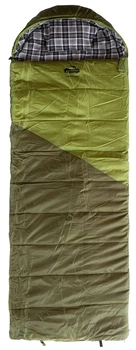 Спальний мішок Tramp Kingwood Regular ковдра лівий dark-olive/grey 220/80 (-5/-10/-25°С) (UTRS-053R-L)