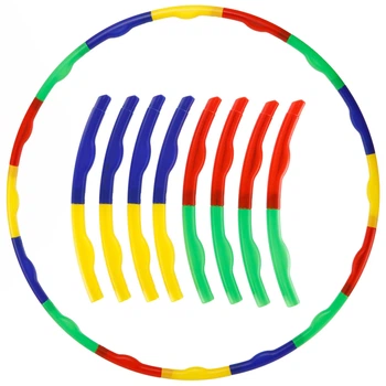 Обруч складаний Хула Хуп Hula Hoop (пластик, 8 секцій, d-77см) (FI-308)
