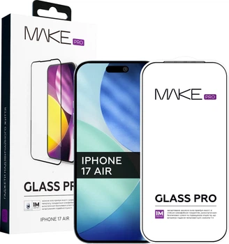 Захисне скло MAKE Pro для Apple iPhone Air Black (MGP-AI17A)