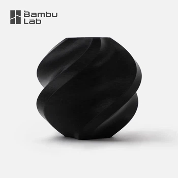 PLA-пластик Филамент Bambu Lab PLA Basic Black (10101) для 3D-принтера - 1 кг, 1,75 мм Чорний стержень (Без котушки) с RFID чипом (NFC)