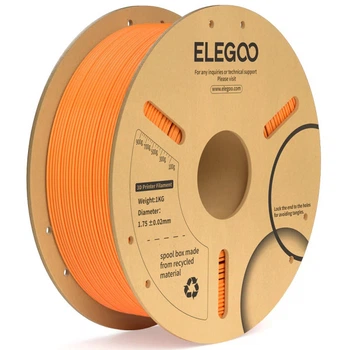 Філамент ELEGOO PLA+ Orange 1.75mm , екологічна паперова котушка, 1kg (50.203.0073)