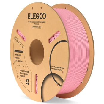 Філамент ELEGOO PLA Pink 1.75mm , екологічна паперова котушка, 1kg (50.203.0104)