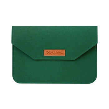 Чохол - конверт із повсті ZAMAX для MacBook ноутбука планшета 13"-14.2" Forest Green