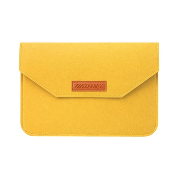 Чехол - конверт из войлока ZAMAX для MacBook ноутбука планшета 13"-14.2" Yellow