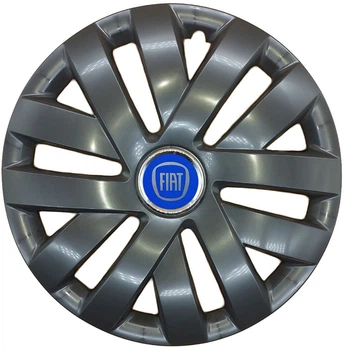 Автомобильные колпаки на колеса FIAT BLUE R15 №315 SJS черные комплект 4шт TR0306111