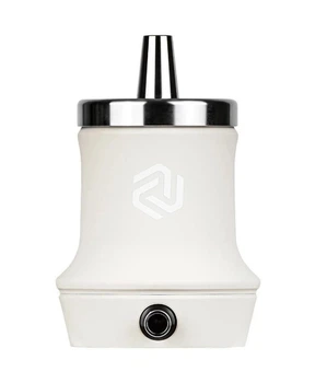 Кальян Amotion Roam Stone Эмоушен Рам 16,5 см нержавеющая сталь силикон Ø 14 мм мобильный и универкальный белый