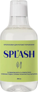 Ополіскувач для ротової порожнини Splash зі смаком м'яти та лемонграсу 300 мл (4820266832247)