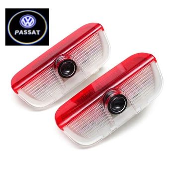 Штатная Led подсветка двери с логотипом Volkswagen Passat.