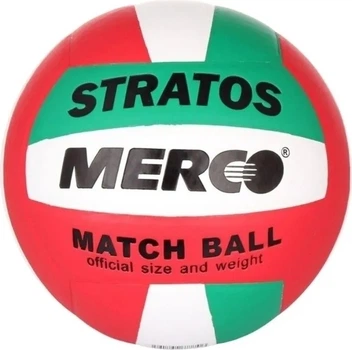 Волейбольний м'яч Merco STRATOS червоно-зелено-білий Розмір 5 ID67770