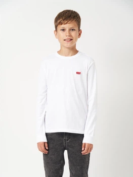 Подростковая футболка с длинными рукавами для мальчика Levi's Lvb L/S Batwing Chesthit Tee 9EC706-001 164-176 см (3665115291773)