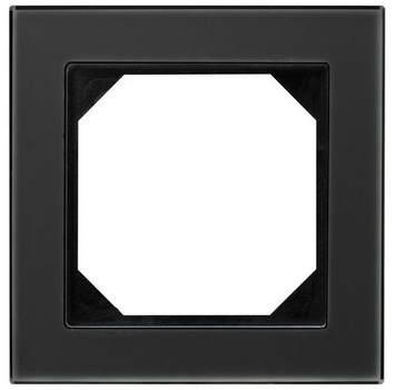 Рамка одинарна Liregus Epsilon Black matted glass (K14-245-01 E/BG)
