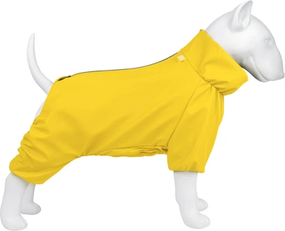 Дощовик для собак WAUDOG Clothes водонепроникний S35 В7-51 см С5-39 см Жовтий (19858collar)