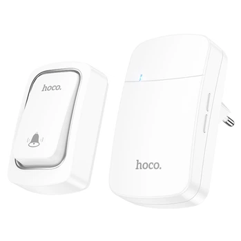 Дверной звонок Hoco HI26 self-powered wireless doorbell(EU) White