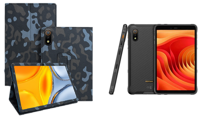 Чехол-подставка CRAYTON для Ulefone Armor Pad Lite, Armor Pad Pro – стиль, защита и ручная сборка, цвет Хаки зима