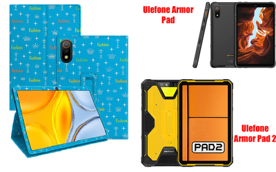 Чехол-подставка CRAYTON для Ulefone Armor Pad, Armor Pad 2 – стиль, защита и ручная сборка, цвет Фэшн синий