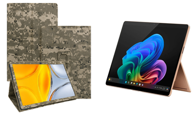 Чехол-подставка CRAYTON для Microsoft Surface Pro 10, Pro 11, Pro 11 X Elite – стиль, защита и ручная сборка, цвет Пиксель М14