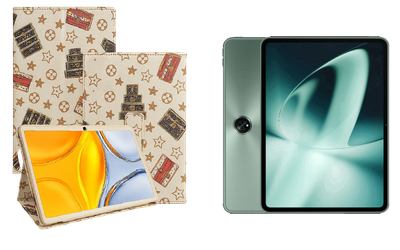 Чехол-подставка CRAYTON для OnePlus Pad, Pad 2, Pad Go, Pad Pro – стиль, защита и ручная сборка, цвет Л белый