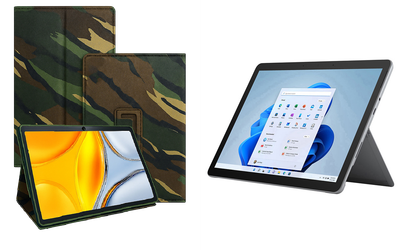Чехол-подставка CRAYTON для Microsoft Surface Go, Go 2, Go 3 – стиль, защита и ручная сборка, цвет Сахара