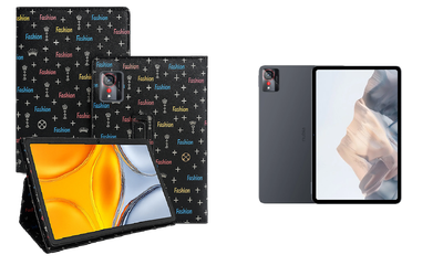 Чехол-подставка CRAYTON для ZTE Nubia Pad Pro – стиль, защита и ручная сборка, цвет Фэшн черный