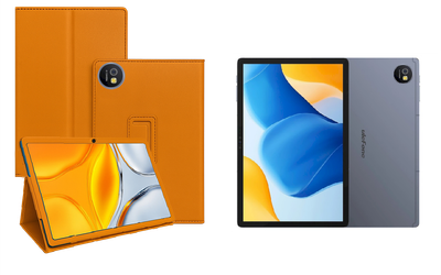 Чехол-подставка CRAYTON для Ulefone Tab A10 Pro – стиль, защита и ручная сборка, цвет Оранжевый