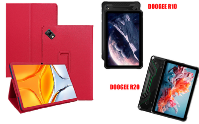 Чохол-підставка CRAYTON для DOOGEE R10, DOOGEE R20 – стиль, захист і ручна збірка, колір Малиновий