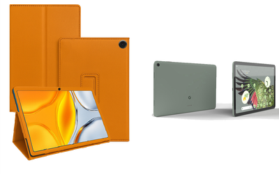 Чехол-подставка CRAYTON для Google Pixel Tablet 2023 – стиль, защита и ручная сборка, цвет Оранжевый