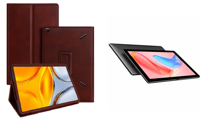 Чехол-подставка CRAYTON для Chuwi HiPad X, HiPad X (2020) – стиль, защита и ручная сборка, цвет Карминовый