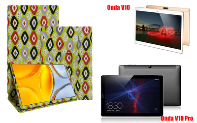 Чехол-подставка CRAYTON для Onda V10, V10 Pro – стиль, защита и ручная сборка, цвет Камни