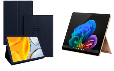 Чехол-подставка CRAYTON для Microsoft Surface Pro 10, Pro 11, Pro 11 X Elite – стиль, защита и ручная сборка, цвет Синий тм