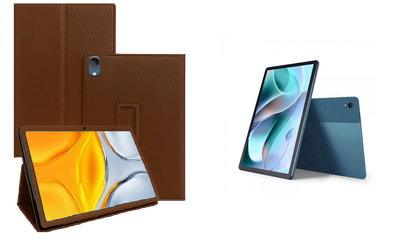 Чехол-подставка CRAYTON для Motorola Moto Tab G70 – стиль, защита и ручная сборка, цвет Коричневый св