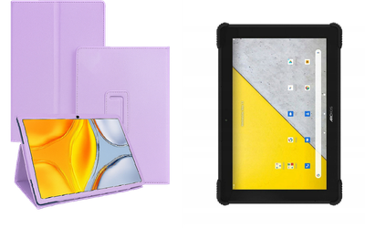 Чехол-подставка CRAYTON для Archos T101X – стиль, защита и ручная сборка, цвет Фиолетовый